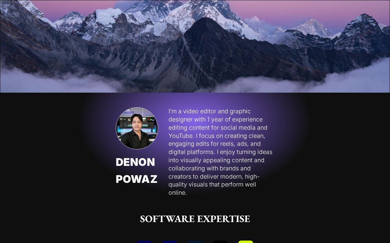Carrd profile picture for @denon